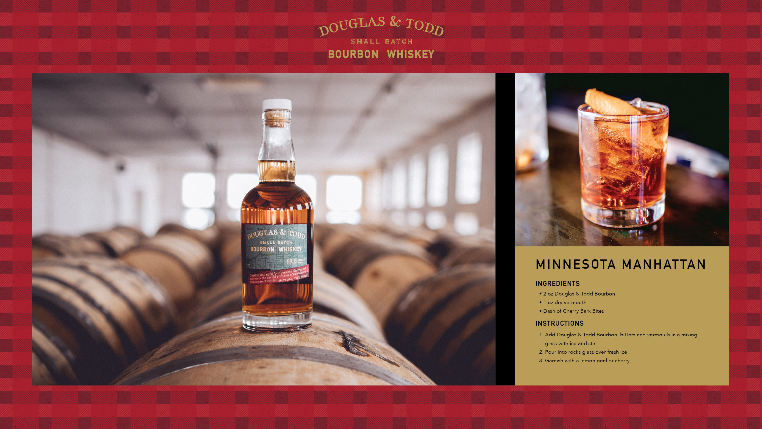 A bottle of bourbon on top of an aging barrel